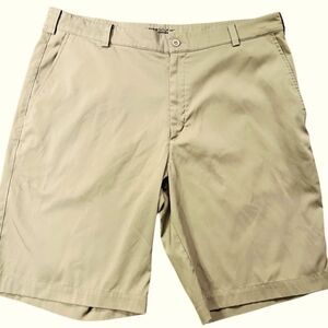 Nike Golf Tour Performance DriFit Tan Flat Front Shorts size 36.